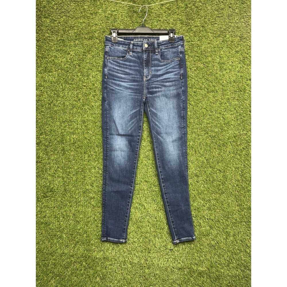 American Eagle Jegging Jeans Womens 6 Short Blue Low Rise Next Level Stretch NWT